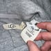 UGG Women’s Gray Ribbed Drawstring Hoodie Size Small