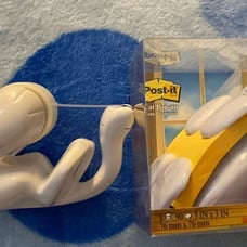 Post it note cat holder and cat tape dispenser