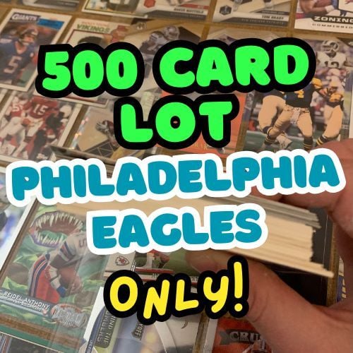 Philadelphia Eagles Football Card Lot – 500 Cards – Great for Collectors!
