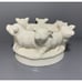 1987 Holland Mold CIrcle of Pigs Creamy White Ceramic Planter Farmhouse Decor