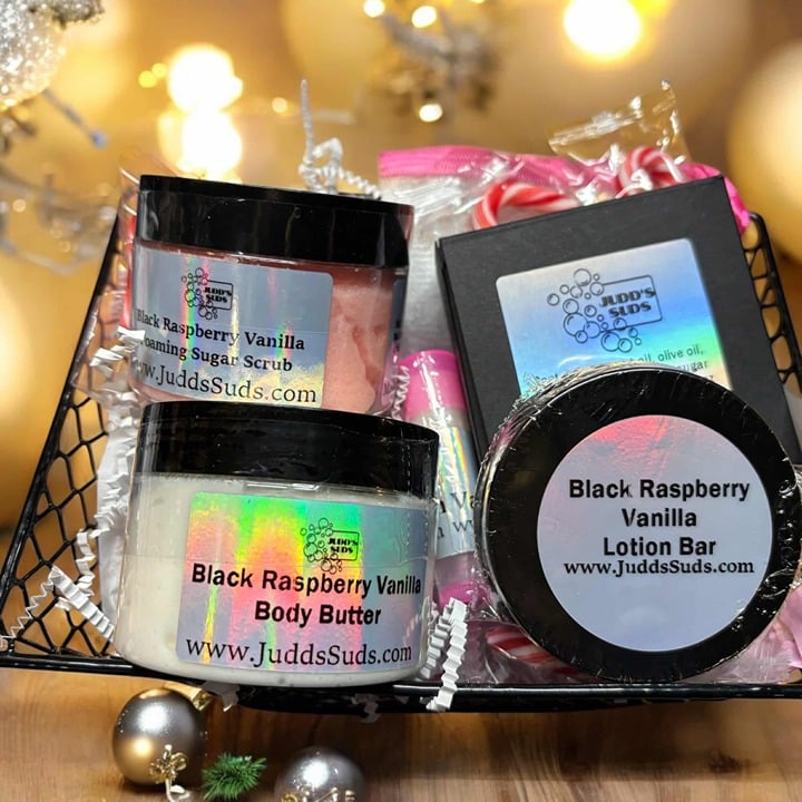 Black Raspberry Vanilla Gift Basket, Gifts for her, Valentines Day Gift