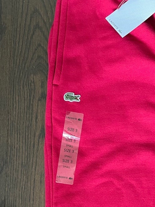 New Lacoste sweatpants S