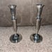 Vintage 11.5 Godinger Silver Plated Pillar Taper Candle Holders