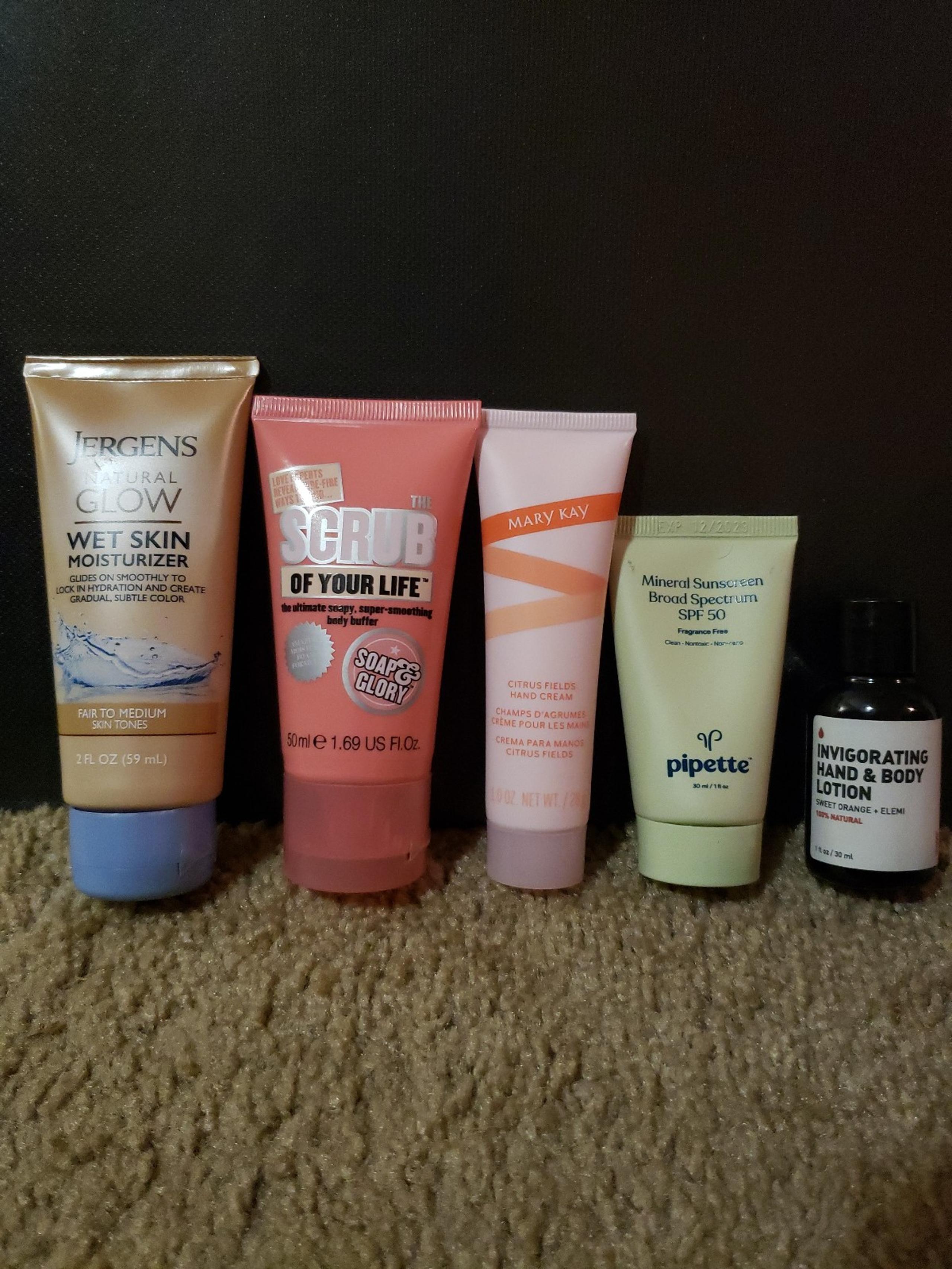 Lotions, Sunscreen and Body Scrub Bundle