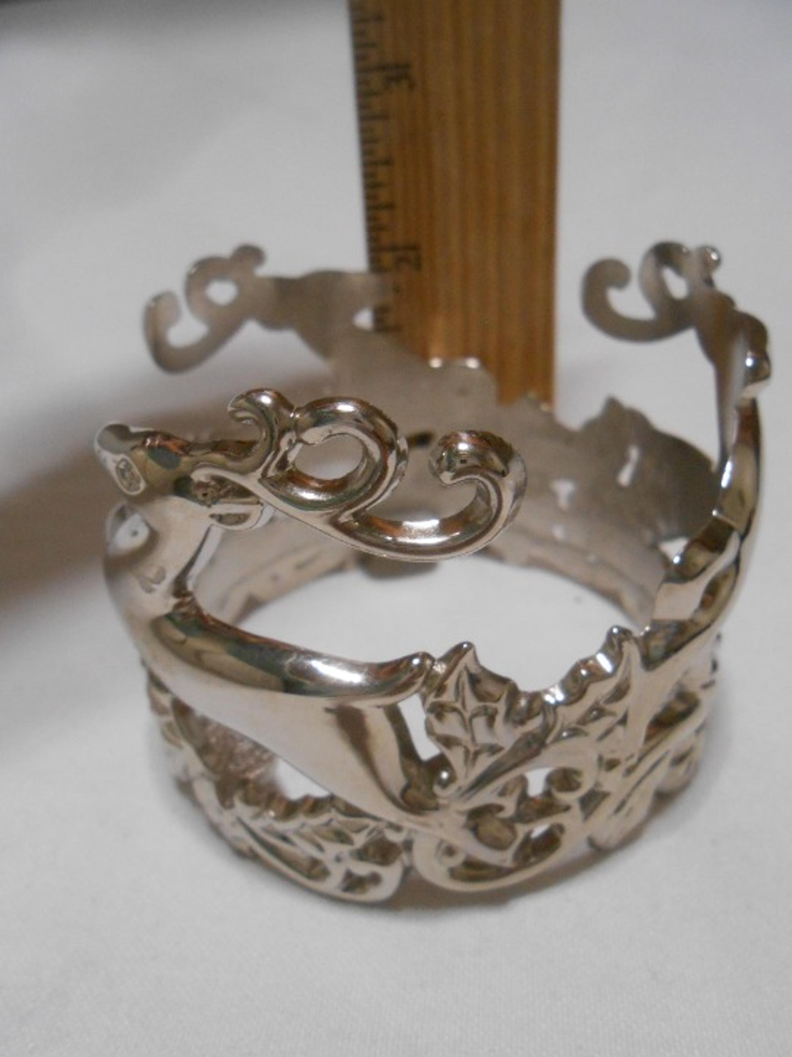 Vintage Gorham Silver Reindeer Candle holder Decoration Decor HTF