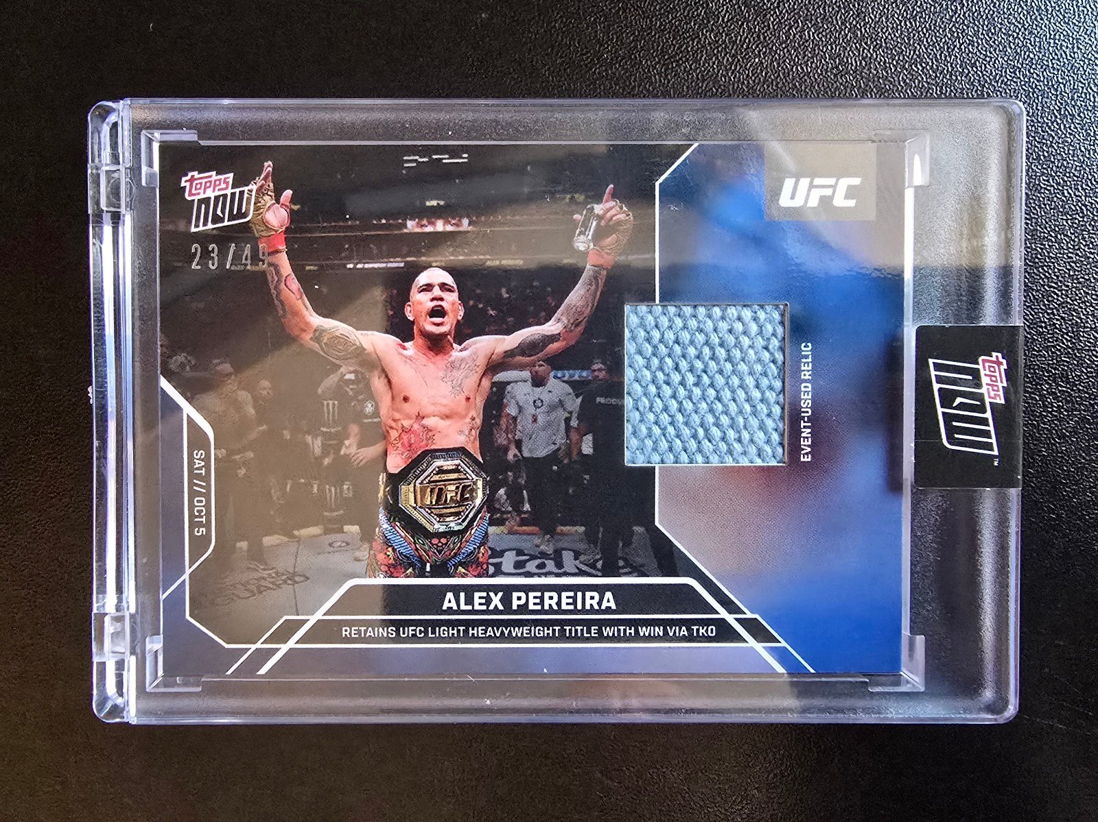 Merab Dvalishvili | 08/25 Topps Now UFC 306 Event-Used Mat Relic | #21B