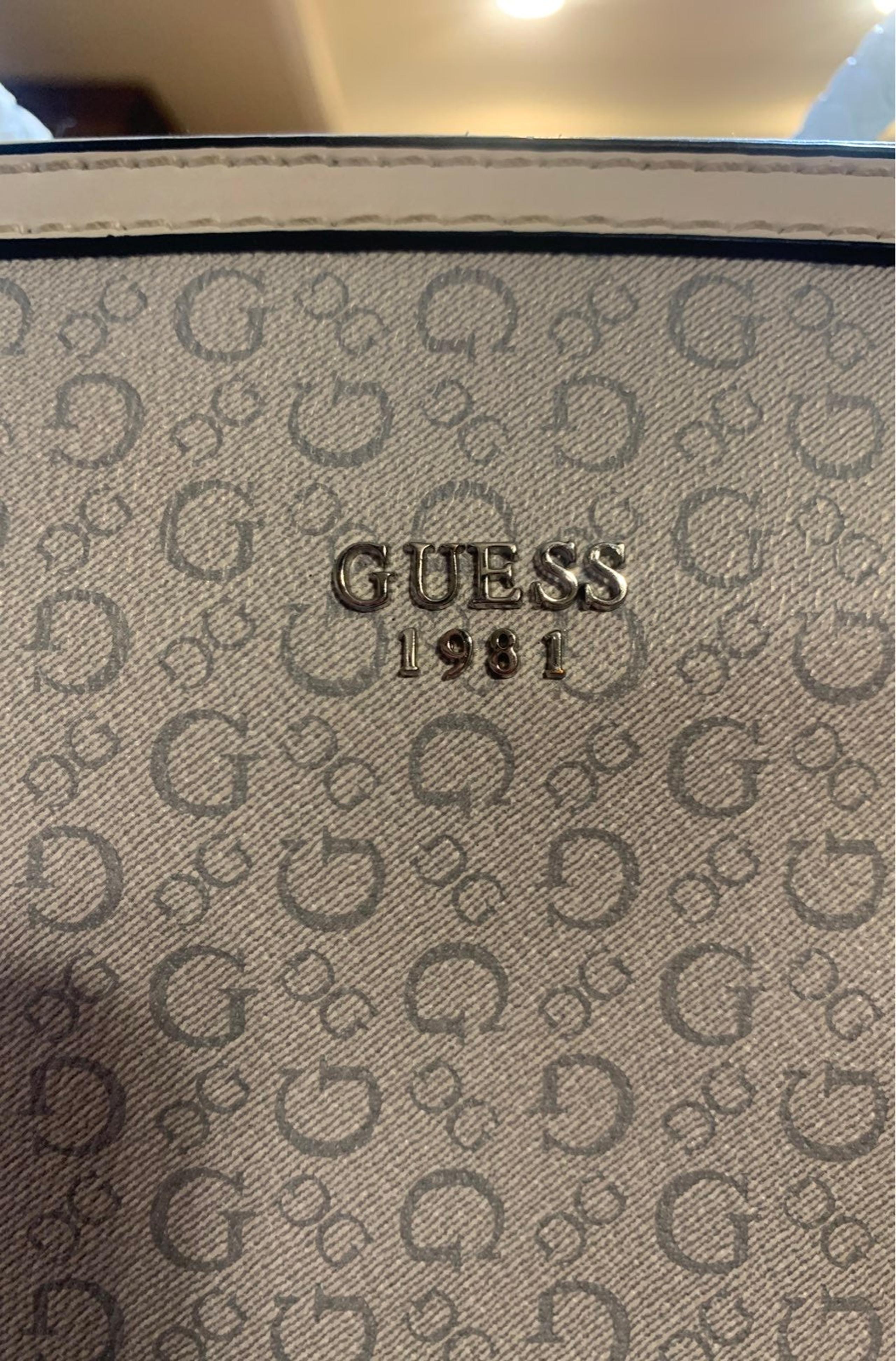Womens Blue Guess Shoulder/tote bag