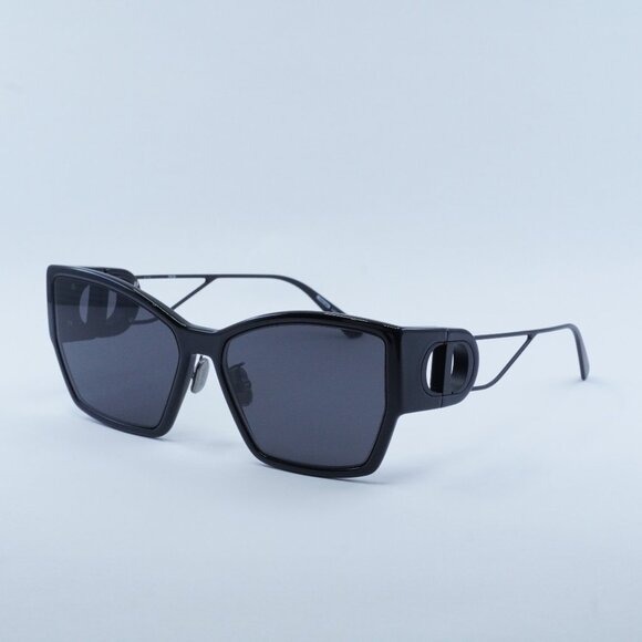 New Dior 30MONTAIGNE S2U 14A0 Sunglasses - Black Frame, Grey Lenses