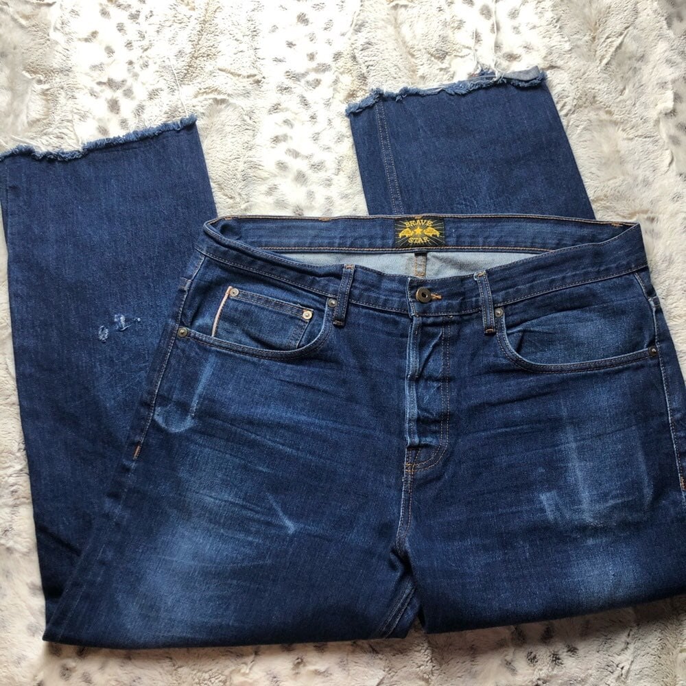 Brave Star Selvedge Button Fly Raw Hem