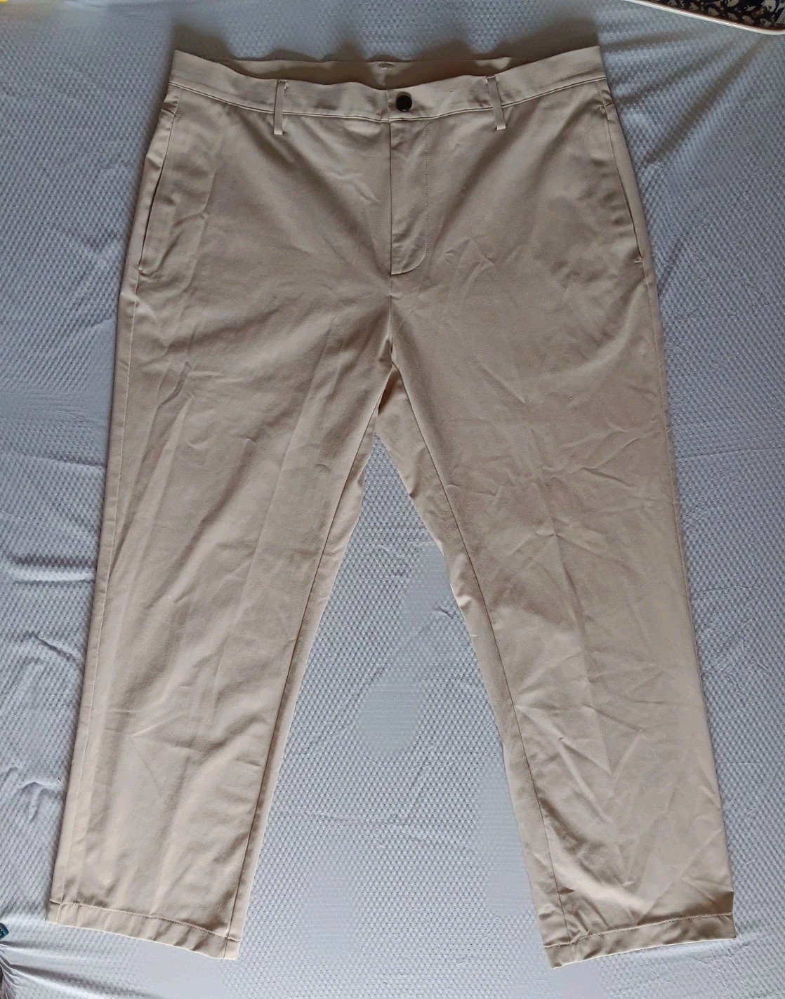 Ministry of Supply Aviator Pants Mens 36x27 Beige Golf Standard Fit Performance