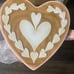 NEW Martha Stewart Pink Heart Cappuccino Coffee Latte Viral Food Stool
