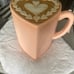 NEW Martha Stewart Pink Heart Cappuccino Coffee Latte Viral Food Stool