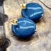 Couture pearl gold plated earrings
