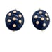 Couture pearl gold plated earrings