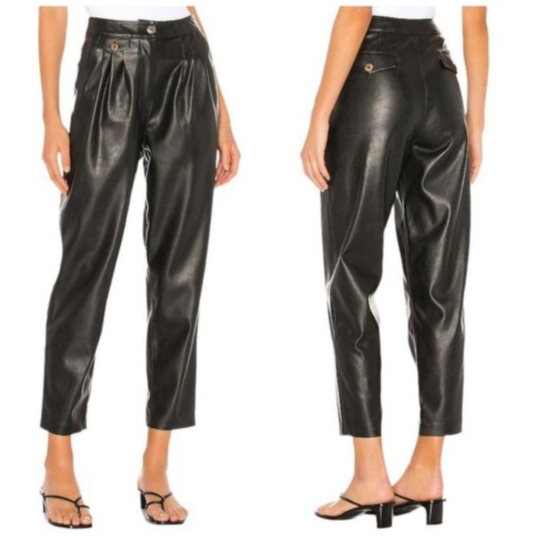 NWOT Blank NYC Pleated leather pants