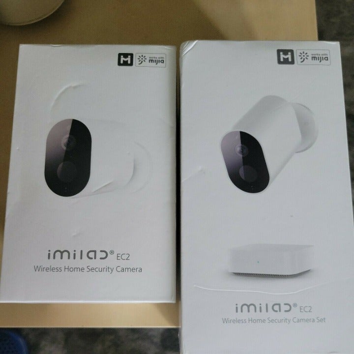 2pk IMILAB EC2 Wireless Outdoor Security Camera, Battery WiFi Cam