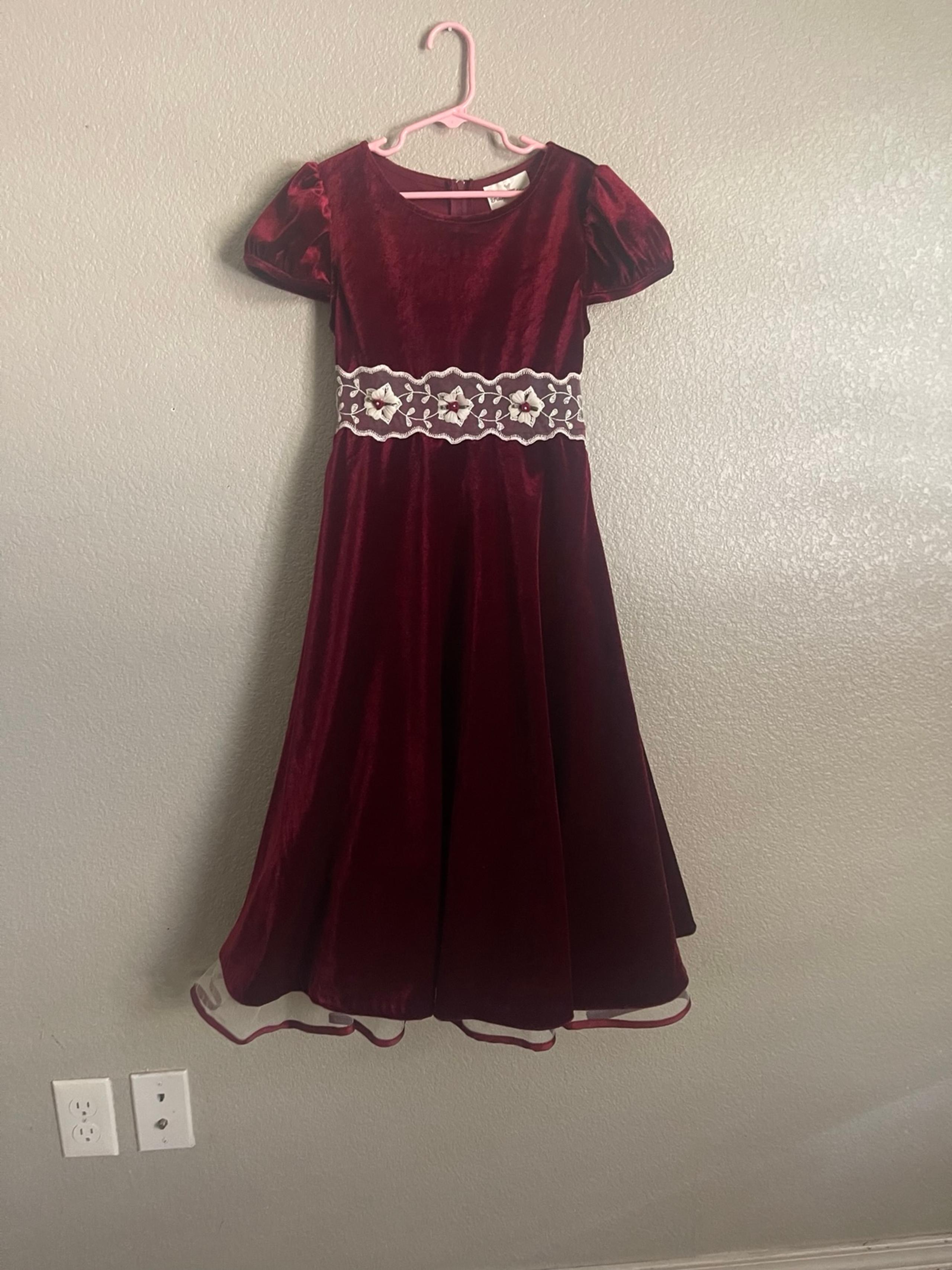Vintage velvet  girl dress