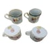 Antique RS Suhl Tea Coffee Set Cup Pot JP15045 Hand Painted Floral Made in Japan