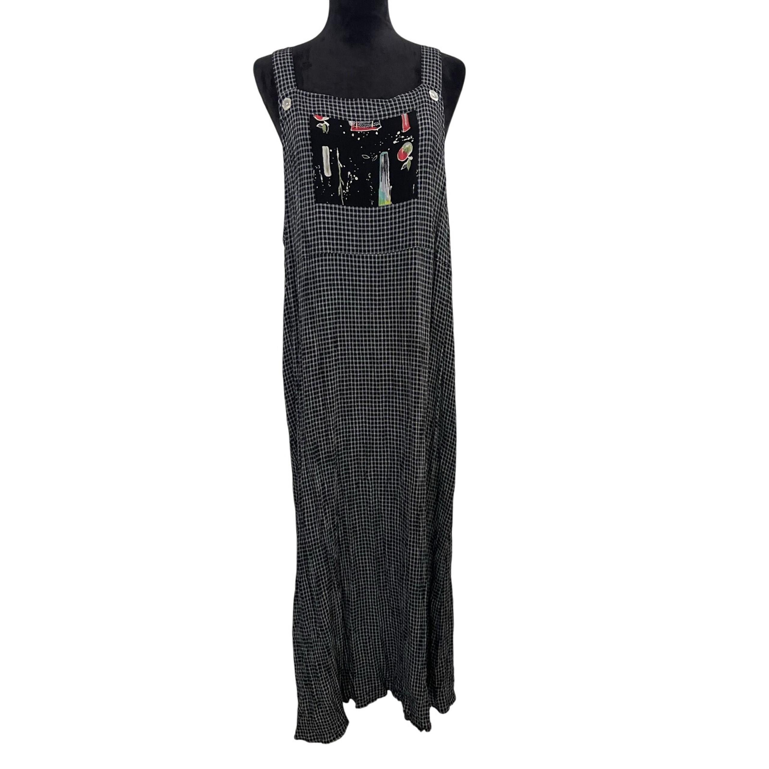 Carol Anderson Vintage 90’s Jumper Dress, Overalls size 2X Rayon/Acetate