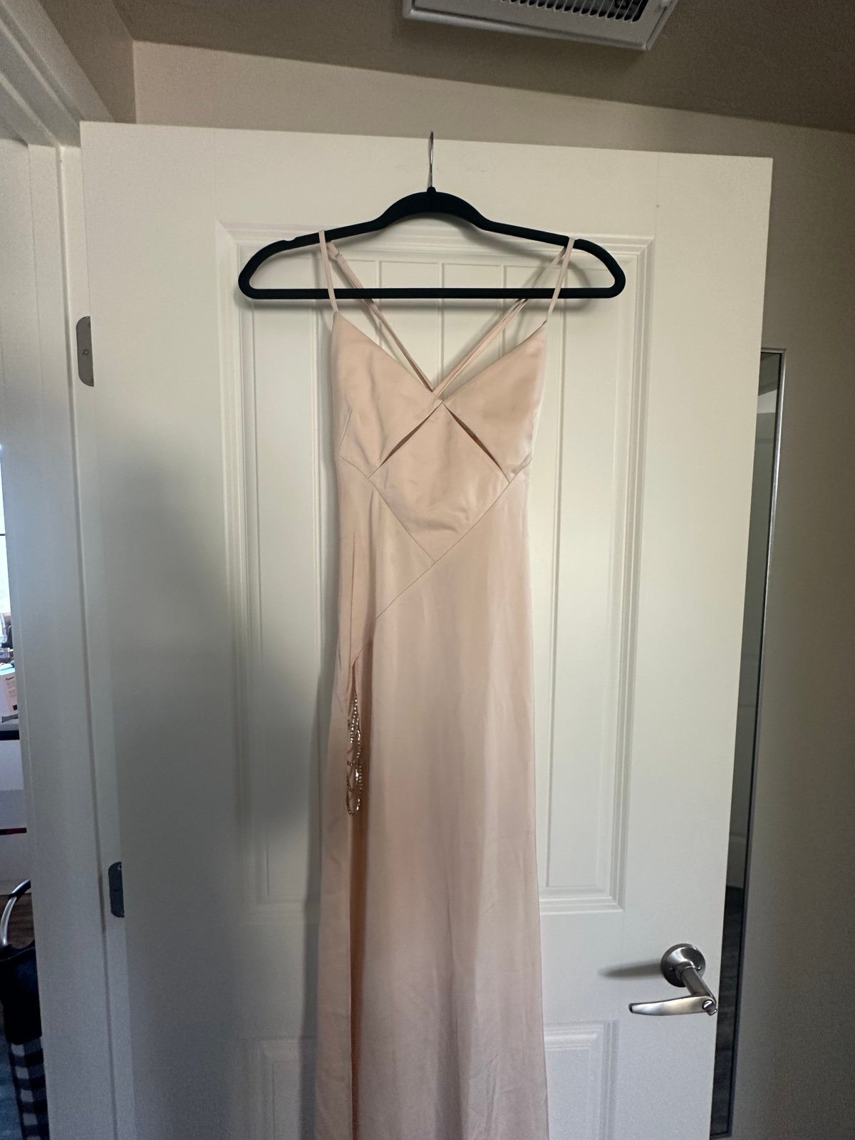Revolve NBD Valeria Slip Gown in Ivory