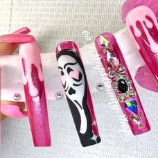 3XL Press on nails// Pink Scream ✨