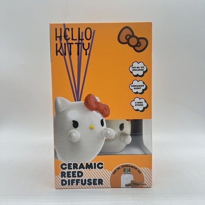 Hello Kitty Halloween 2024 Reed Diffuser Ghost Kitty Cinnamon Scented New