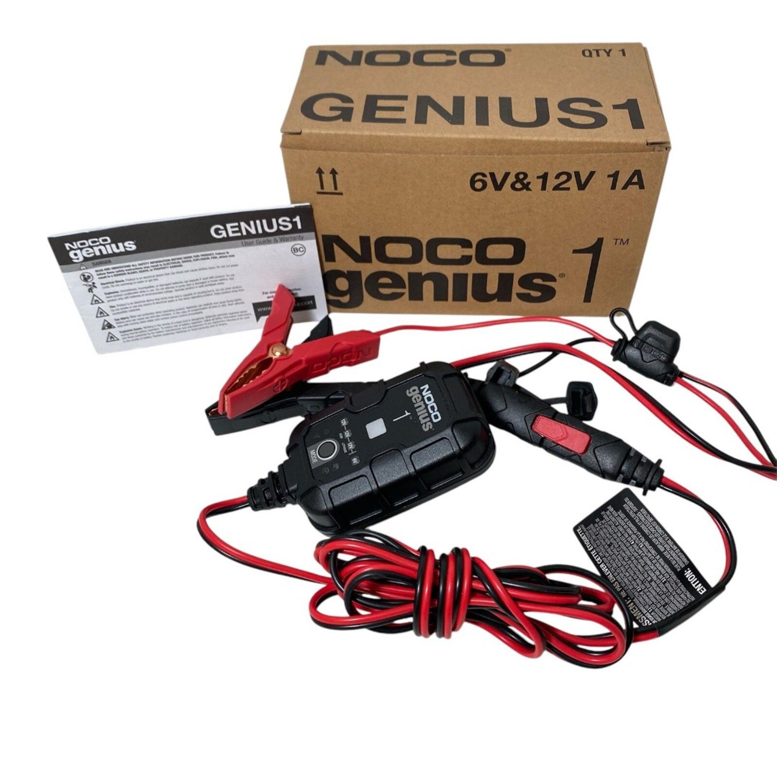 NOCO GENIUS1 6V/12V 1 AUTO Battery Charger, Trickle Charger Maintainer New Box