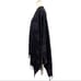Peter James Pure New Wool Celtic Pattern Cape with Fringe Black and Purple