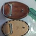 Vintage Handcrafted Leather Horse Belt Buckles 2