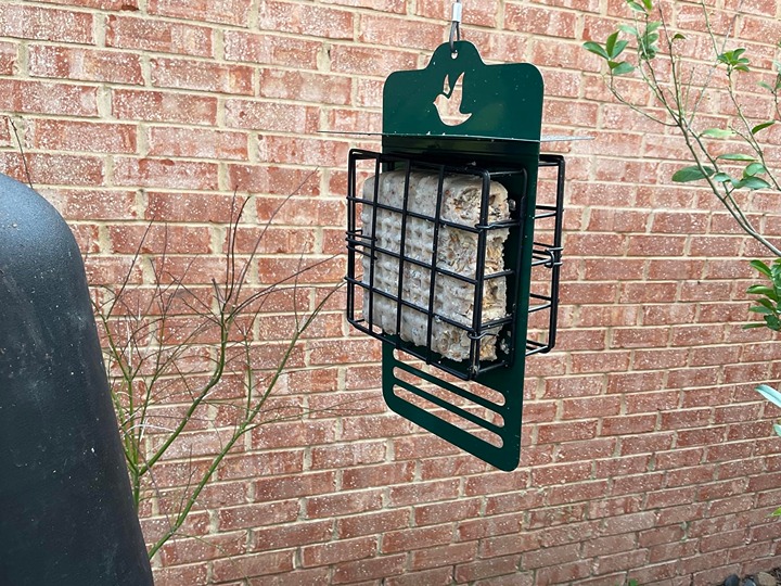 Veehoo Suet Bird Feeders for Outside Hanging, Woodpecker Feeder Double Suet Doub