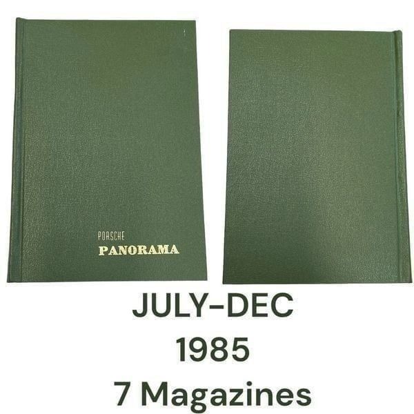 Porsche Panoramic Hardcover Bounded Magazines Vintage 1985 July-Dec & 30th Anni