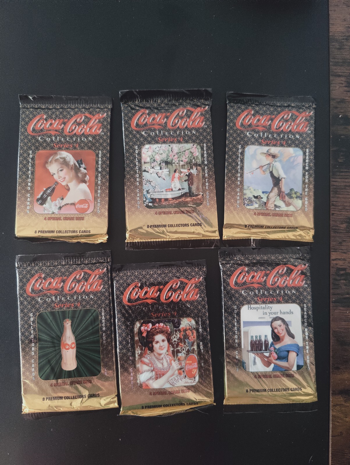 Coca Cola 1995-1996 Collection Series 4 And Metal Card