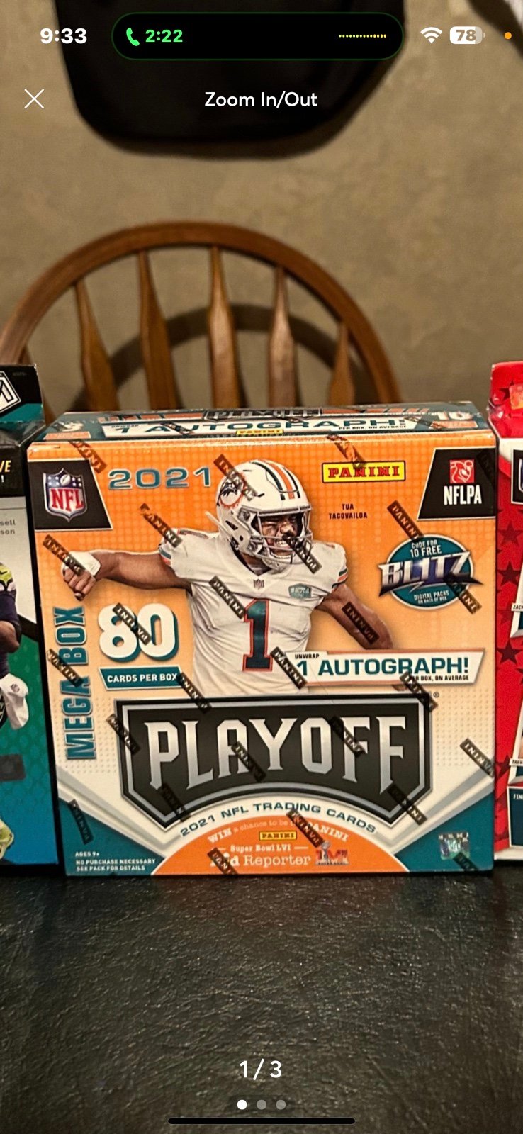 NIB Sealed 2021 Panini Playoff NFL Miami Dolphins Trading Cards