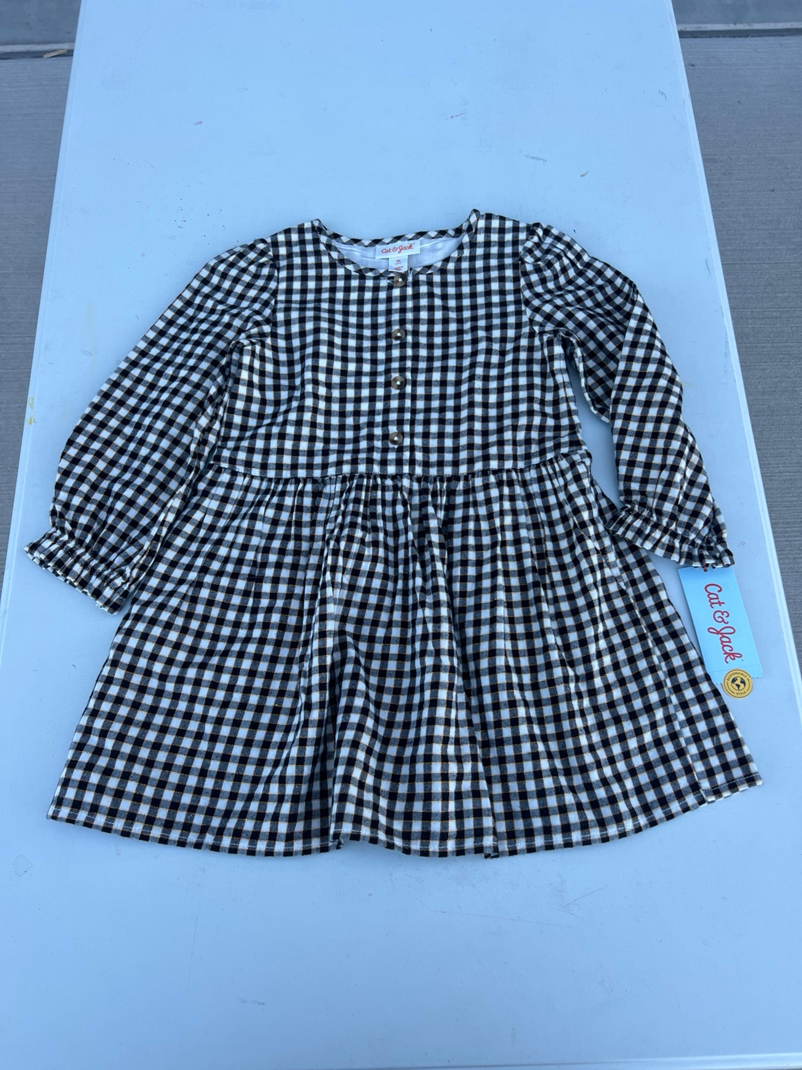 NWT Cat & Jack Buffalo Plaid Dress