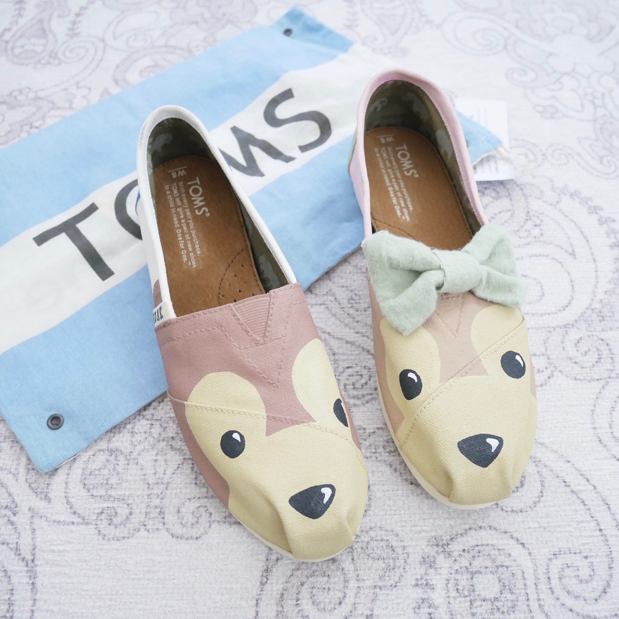 Toms Shelliemay & Duffy Painted shoes