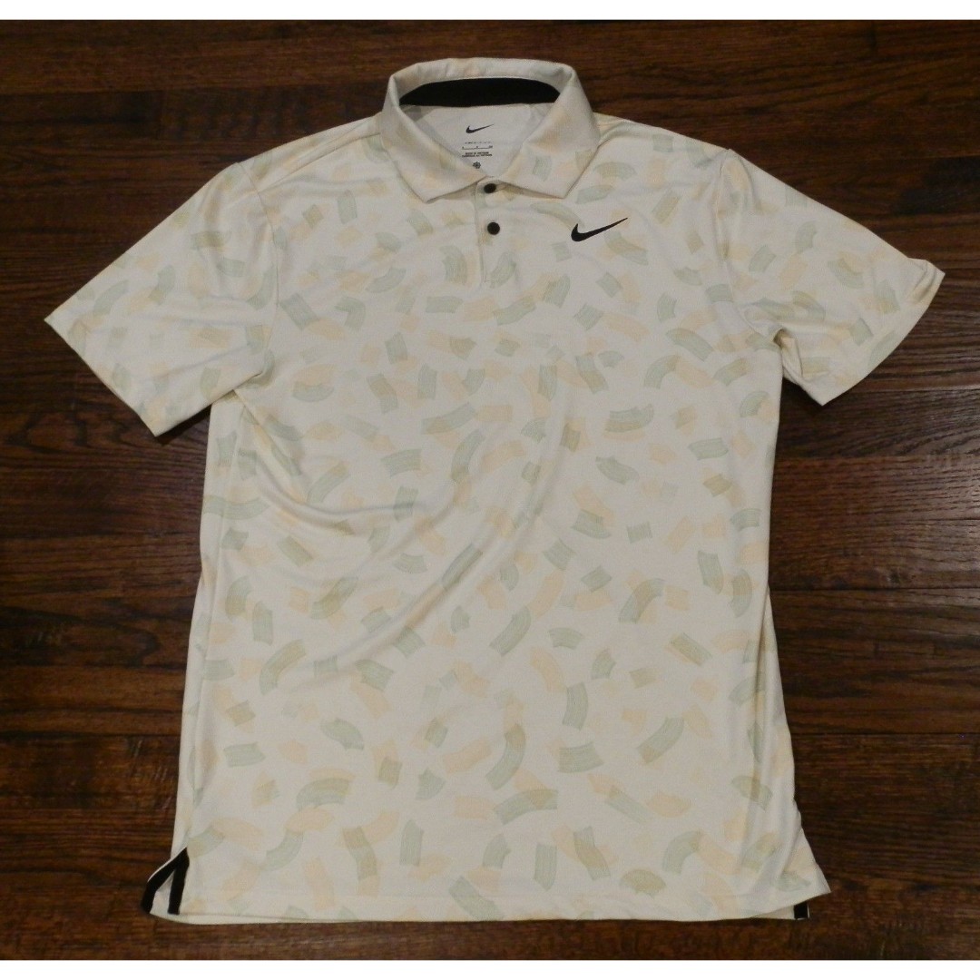 Nike Dri-Fit Polo Golf Shirt Yellow Green Men's Size Small