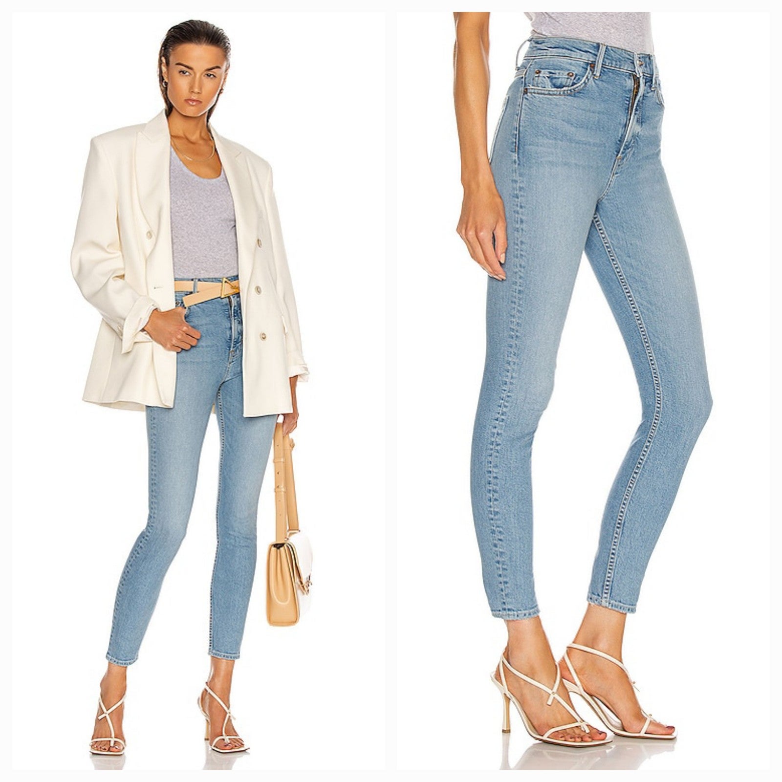 GRLFRND Kendall High Rise Stretch Skinny Jean in Malibu Size 24