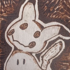 Pokémon Mimikyu custome wood art hand made
