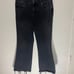 Free People Black Rita Cropped Frayed Flare Jeans