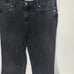 Free People Black Rita Cropped Frayed Flare Jeans