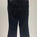Free People Black Rita Cropped Frayed Flare Jeans