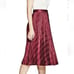 Marciano By Guess Pleated Shimmering Burgundy Skirt Size 6
