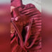 Marciano By Guess Pleated Shimmering Burgundy Skirt Size 6
