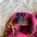 Anna Sui crochet neon top with lace tie back