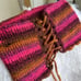 Anna Sui crochet neon top with lace tie back