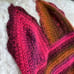 Anna Sui crochet neon top with lace tie back