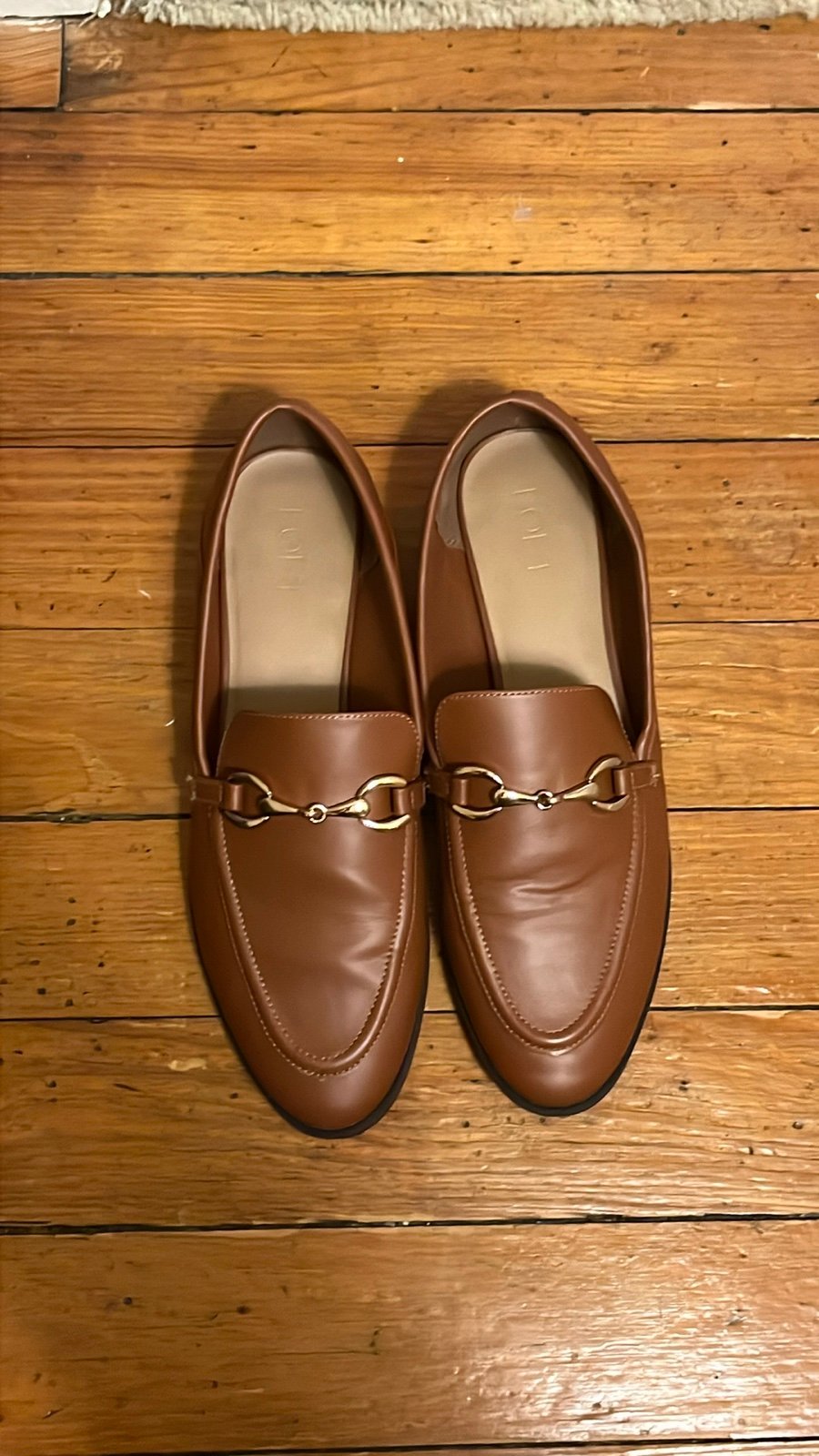 LOFT | Brown Buckled Flats Dress Shoes Women’s Size 11