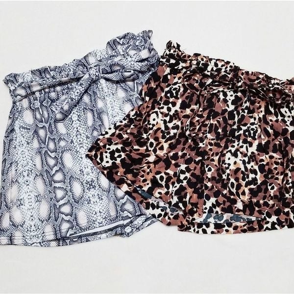 Mother Hustler Dizzy Lizzy Animal Paperbag Shorts