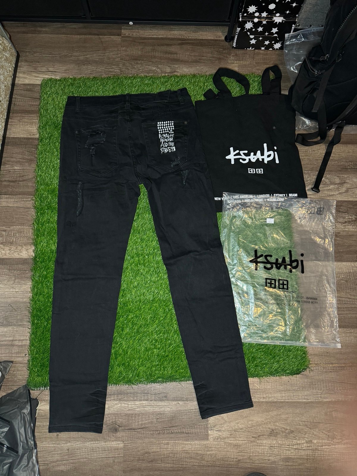 Black ksubi ripped jeans