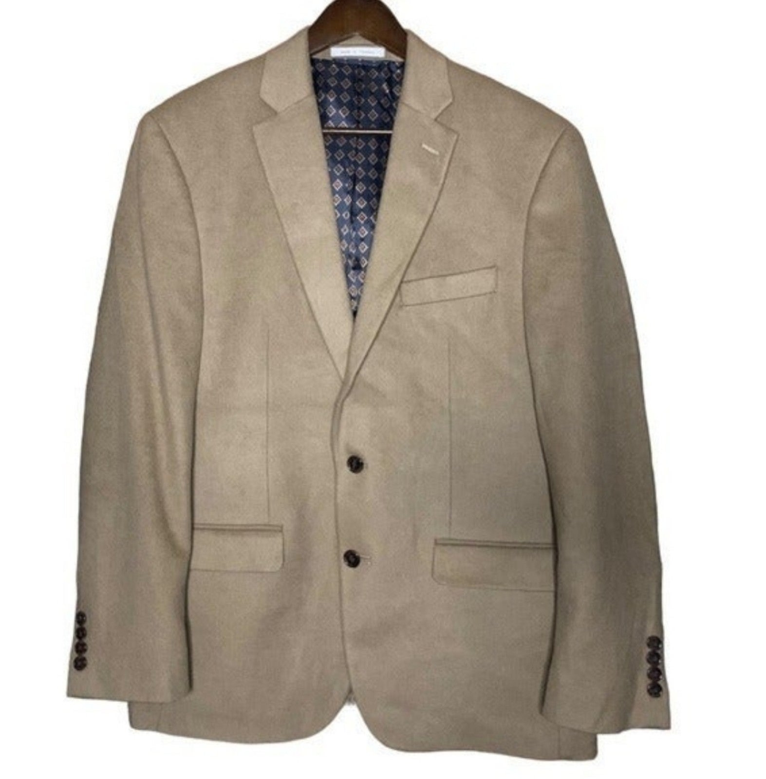 Vintage Lauren Ralph Lauren Camel Hair Sport Coat Two Button Mens Size 44R